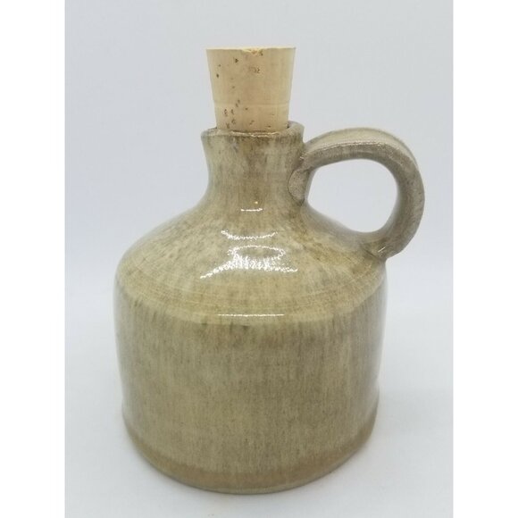 Studio Art Pottery Handcrafted Stoneware Pitcher Jug Maple Leaf Artist Signed - Picture 3 of 8